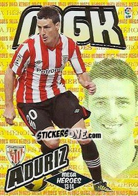 Sticker Aduriz - Liga BBVA 2013-2014. Megacracks n. 404 - Panini