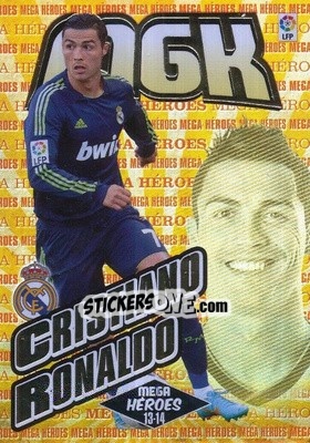 Cromo Cristiano Ronaldo - Liga BBVA 2013-2014. Megacracks - Panini