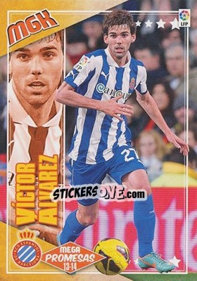 Sticker Víctor Álvarez - Liga BBVA 2013-2014. Megacracks n. 406 - Panini