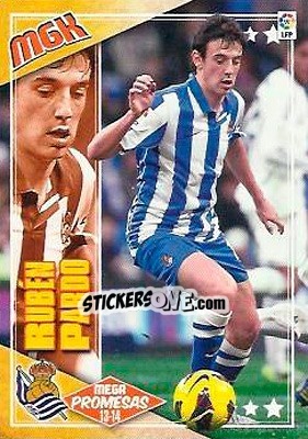 Sticker Rubén Pardo - Liga BBVA 2013-2014. Megacracks n. 410 - Panini