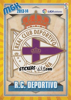 Sticker Escudo 2ª - Liga BBVA 2013-2014. Megacracks n. 416 - Panini
