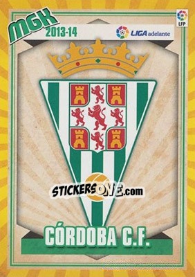 Sticker Escudo 2ª - Liga BBVA 2013-2014. Megacracks n. 428 - Panini