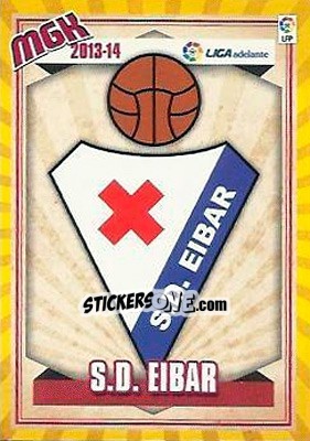 Sticker Escudo 2ª - Liga BBVA 2013-2014. Megacracks n. 436 - Panini