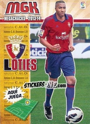Figurina Loties - Liga BBVA 2013-2014. Megacracks - Panini