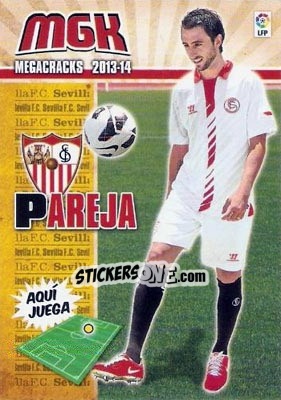 Cromo Pareja - Liga BBVA 2013-2014. Megacracks - Panini