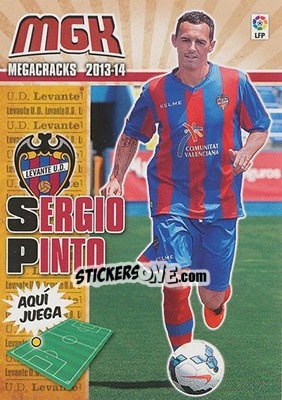 Figurina Sergio Pinto - Liga BBVA 2013-2014. Megacracks - Panini