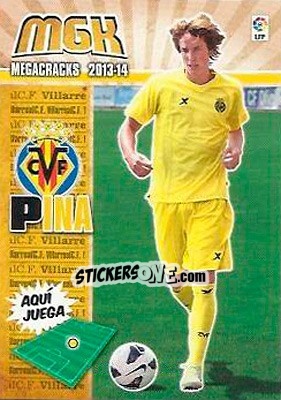 Figurina Pina - Liga BBVA 2013-2014. Megacracks - Panini