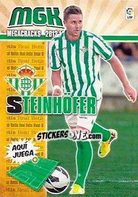 Sticker Steinhöfer - Liga BBVA 2013-2014. Megacracks n. 455 - Panini