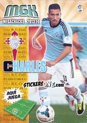 Sticker Charles - Liga BBVA 2013-2014. Megacracks - Panini