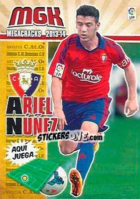 Sticker Ariel Núñez - Liga BBVA 2013-2014. Megacracks n. 459 - Panini