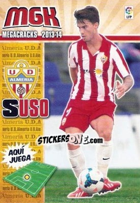 Sticker Suso - Liga BBVA 2013-2014. Megacracks - Panini