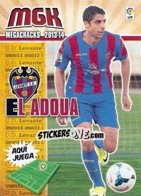 Figurina El Adoua - Liga BBVA 2013-2014. Megacracks - Panini