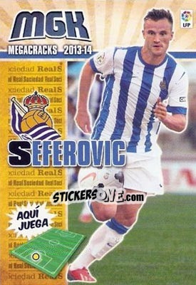 Sticker Seferovic - Liga BBVA 2013-2014. Megacracks n. 466 - Panini