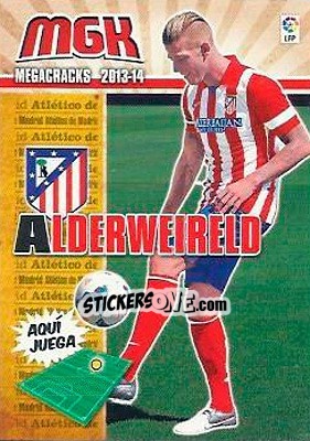 Sticker Alderweireld - Liga BBVA 2013-2014. Megacracks - Panini