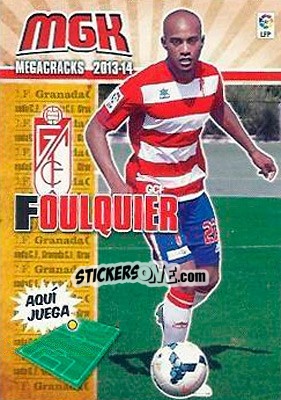 Sticker Foulquier - Liga BBVA 2013-2014. Megacracks - Panini