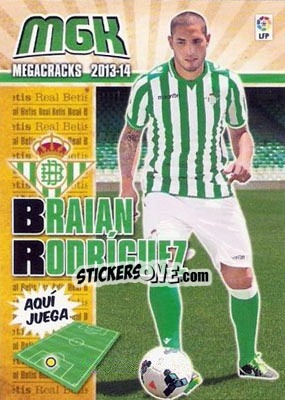 Cromo Braian Rodríguez - Liga BBVA 2013-2014. Megacracks - Panini