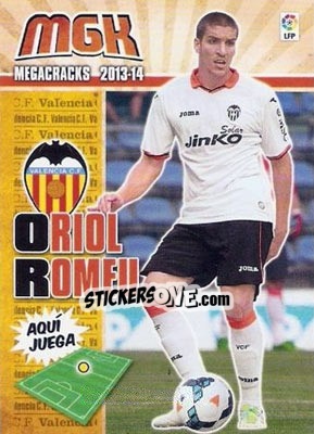 Sticker Oriol Romeu - Liga BBVA 2013-2014. Megacracks n. 475 - Panini
