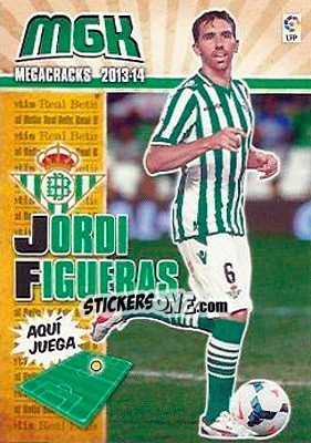 Cromo Jordi Figueras - Liga BBVA 2013-2014. Megacracks - Panini