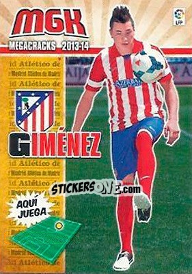 Sticker Jose Giménez - Liga BBVA 2013-2014. Megacracks n. 478 - Panini