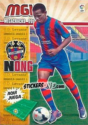 Sticker Nong - Liga BBVA 2013-2014. Megacracks - Panini