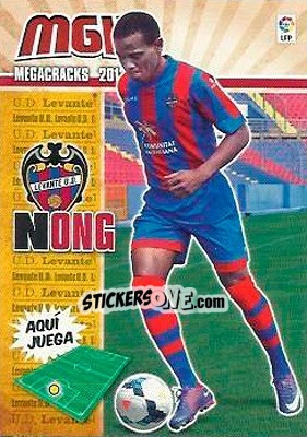 Sticker Nong - Liga BBVA 2013-2014. Megacracks n. 481 - Panini