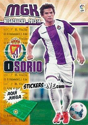Sticker Osorio - Liga BBVA 2013-2014. Megacracks n. 484 - Panini