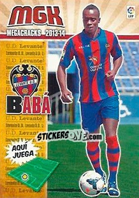 Figurina Babá - Liga BBVA 2013-2014. Megacracks - Panini