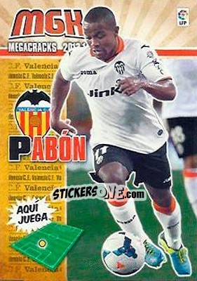 Figurina Pabón - Liga BBVA 2013-2014. Megacracks - Panini