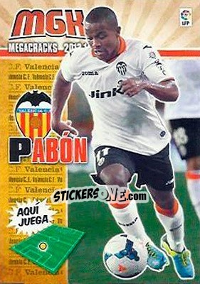 Figurina Pabón - Liga BBVA 2013-2014. Megacracks n. 497 - Panini