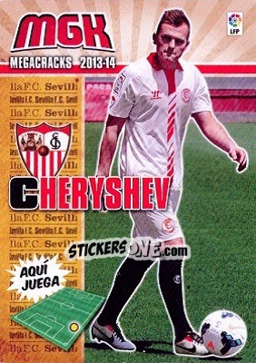 Sticker Cheryshev - Liga BBVA 2013-2014. Megacracks n. 498 - Panini