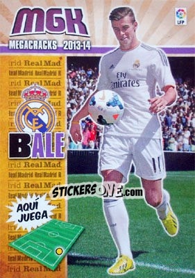 Cromo Bale - Liga BBVA 2013-2014. Megacracks - Panini