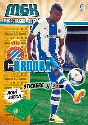 Sticker Córdoba - Liga BBVA 2013-2014. Megacracks - Panini