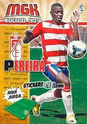 Sticker Pereira - Liga BBVA 2013-2014. Megacracks n. 504 - Panini