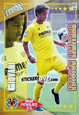 Sticker Giovani Dos Santos - Liga BBVA 2013-2014. Megacracks - Panini