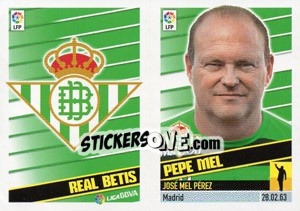 Sticker Entrenador - Pepe Mel - Liga Spagnola 2013-2014 - Colecciones ESTE
