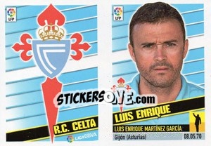 Sticker Entrenador - Luis Enrique - Liga Spagnola 2013-2014 n. 6 - Colecciones ESTE