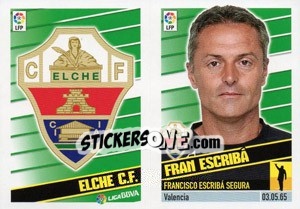 Sticker Entrenador - Fran Escriba - Liga Spagnola 2013-2014 n. 7 - Colecciones ESTE
