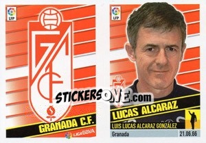 Cromo Entrenador - Lucas Alcaraz - Liga Spagnola 2013-2014 - Colecciones ESTE