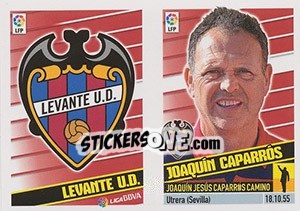 Figurina Entrenador - Joaquin Caparros - Liga Spagnola 2013-2014 n. 11 - Colecciones ESTE