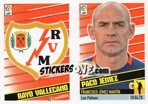 Sticker Entrenador - Paco Jemez - Liga Spagnola 2013-2014 - Colecciones ESTE