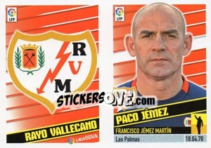 Sticker Entrenador - Paco Jemez - Liga Spagnola 2013-2014 n. 15 - Colecciones ESTE