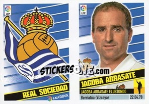 Sticker Entrenador - Jagoba Arrasate - Liga Spagnola 2013-2014 - Colecciones ESTE