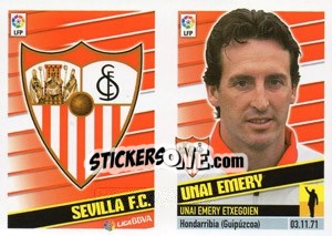 Sticker Entrenador - Unai Emery - Liga Spagnola 2013-2014 - Colecciones ESTE