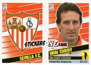 Sticker Entrenador - Unai Emery - Liga Spagnola 2013-2014 n. 17 - Colecciones ESTE