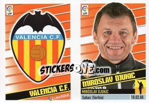 Cromo Entrenador - Miroslav Djukic - Liga Spagnola 2013-2014 - Colecciones ESTE