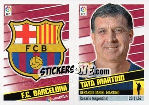Sticker Entrenador - Tata Martino (4B) Colocas - Liga Spagnola 2013-2014 - Colecciones ESTE