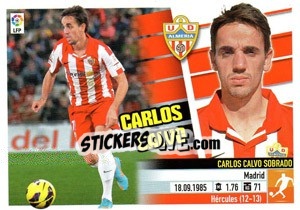 Sticker Carlos Calvo (12) - Liga Spagnola 2013-2014 n. 43 - Colecciones ESTE
