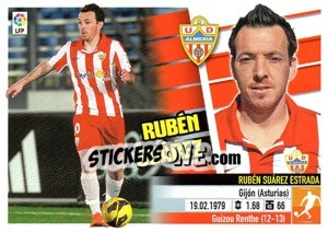 Sticker Rubén Suárez (14A) - Liga Spagnola 2013-2014 - Colecciones ESTE