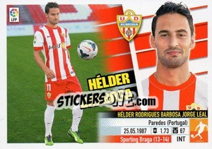 Sticker Hélder Barbosa (13B) Colocas - Liga Spagnola 2013-2014 - Colecciones ESTE