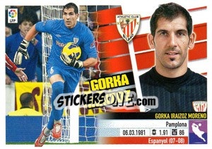 Cromo Gorka Iraizoz (1) - Liga Spagnola 2013-2014 n. 61 - Colecciones ESTE